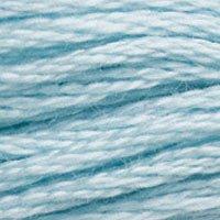 Close up of DMC stranded cotton shade 3761 Light Sky Blue