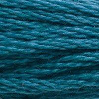 Close up of DMC stranded cotton shade 3765 Dark Medium Blue