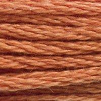 Close up of DMC stranded cotton shade 3776 Dark Nutmeg Brown