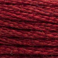 Close up of DMC stranded cotton shade 3777 Leather Red