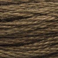 Close up of DMC stranded cotton shade 3781 Metal Brown