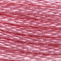 Close up of DMC stranded cotton shade 3806 Light Fuchsia Pink