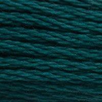 Close up of DMC stranded cotton shade 3808 Petrol Blue