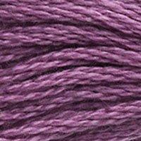 Close up of DMC stranded cotton shade 3835 Medium Grape