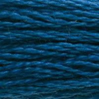 Close up of DMC stranded cotton shade 3842 Deep Wedgwood Blue