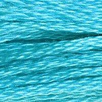 Close up of DMC stranded cotton shade 3845 Turquoise