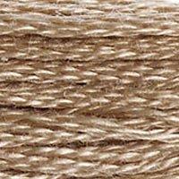 Close up of DMC stranded cotton shade 3864 Light Mocha Brown
