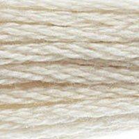 Close up of DMC stranded cotton shade 3866 Garlic Cream