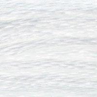Close up of DMC stranded cotton shade WHITE White