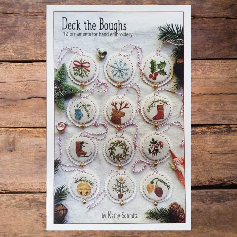 Deck the Boughs Hand Embroidery Ornaments Pattern
