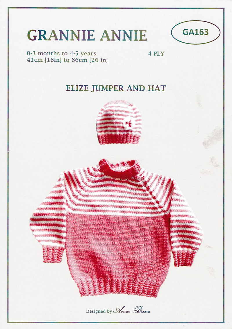 Grannie Annie 163 - Elize Jumper and Hat