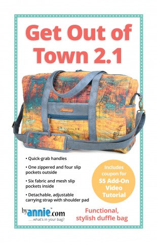 ByAnnie Get Out of Town 2.1 Bag Pattern
