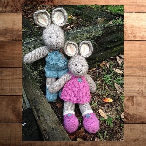 Lexie and Dunstan Bunny Knitting Pattern