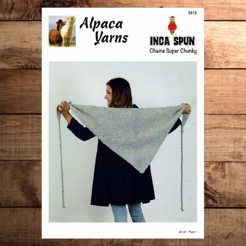 Alpaca Yarns Inca Spun 2912  - Triangle Scarf