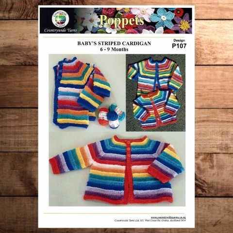 Countrywide 107   Babys Stried Cardigan