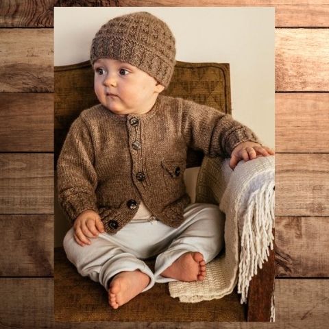 BC62 Boston Cardi and Beanie