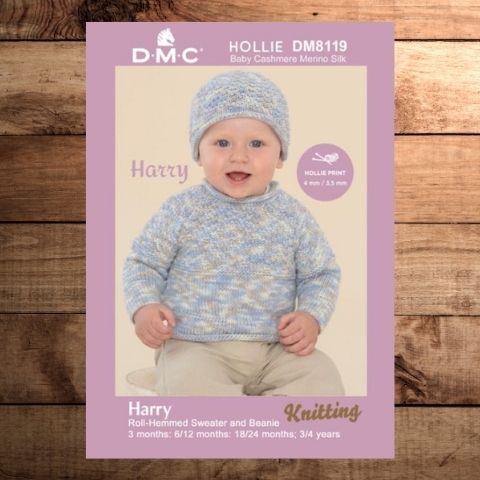 DMC Hollie Print Pattern - Harry - Rolled Hemmed Sweater and Beanie