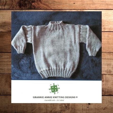 Grannie Annie 184 - Baby/Toddler Guernsey Jumper