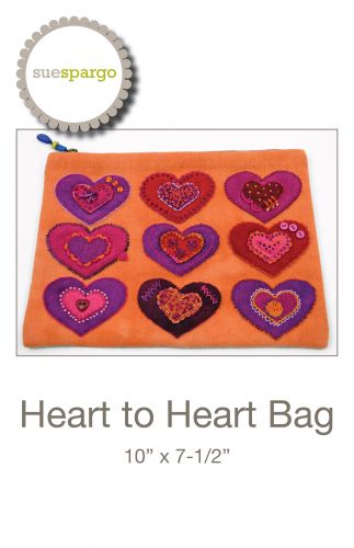 Sue Spargo - Heart to Heart Bag Pattern