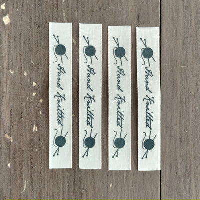 Woven Fabric Sew-in Labels 'Handmade with Love'