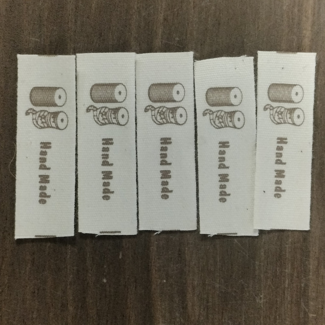 Woven Fabric Sew-in Labels 'Handmade with Love'