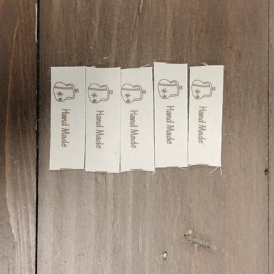 Woven Fabric Sew-in Labels 'Handmade with Love'