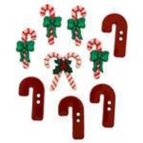Dress It Up Embellishments - Christmas Buttons