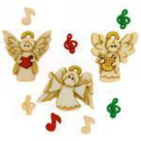 Dress It Up Embellishments - Christmas Buttons