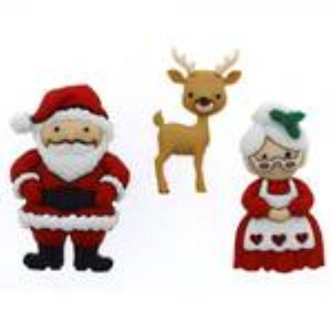 Dress It Up Embellishments - Christmas Buttons