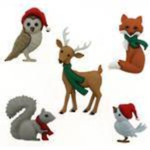 Dress It Up Embellishments - Christmas Buttons