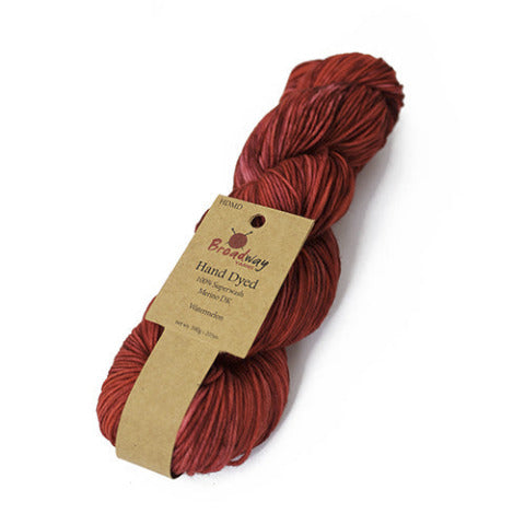 Broadway Yarns Hand Dyed Superwash Merino 8 Ply DK