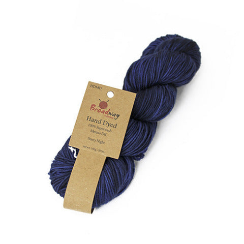 Broadway Yarns Hand Dyed Superwash Merino 8 Ply DK
