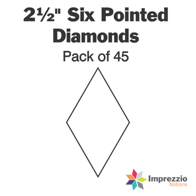 Imprezzio 6 Pointed Diamond Papers and Acrylic Templates