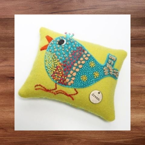 Sue Spargo - Pinyon Jay Pincushion Kit & Pattern