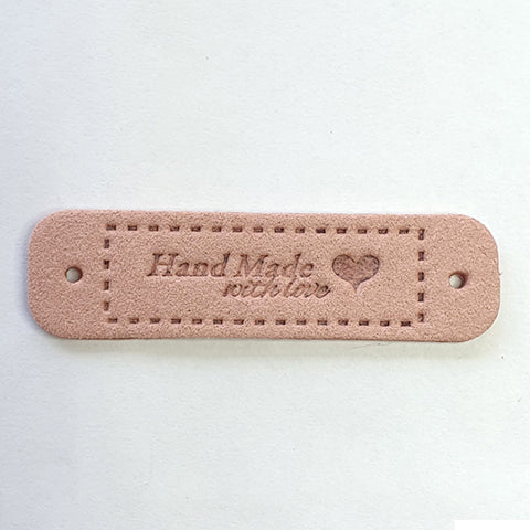 Leatherette Rectangle Labels - &