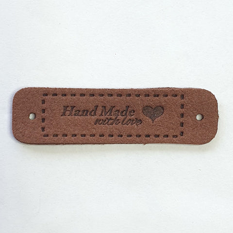 Leatherette Rectangle Labels - &