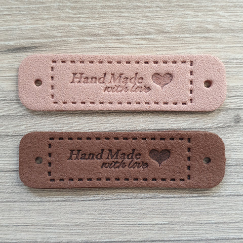 Leatherette Rectangle Labels - &