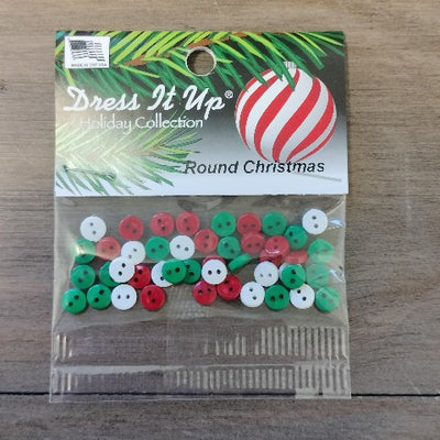 Dress It Up Embellishments - Christmas Buttons