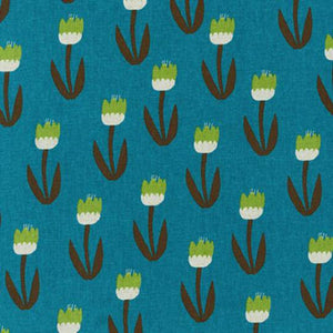 RKSB-850305D2-3 TEAL  80% cotton 20% flax