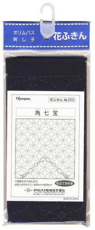 Sashiko Sampler Panel: Kaku Shippo