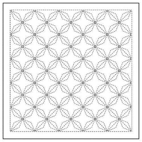 Sashiko Sampler Traditional Design Hana-Bishi