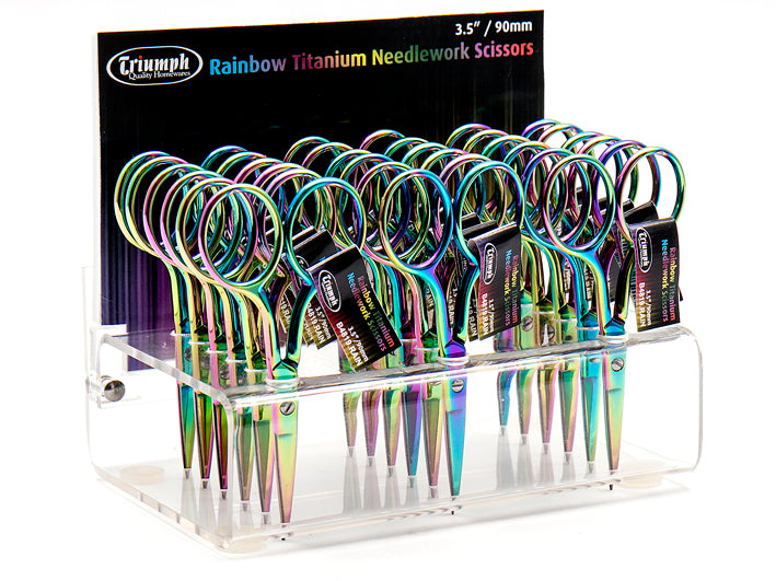 Rainbow Titanium Scissors - 3.5"