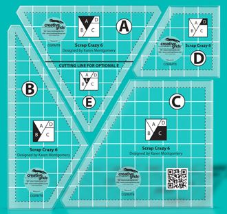 Creative Grids Scrap Crazy 6" Templates