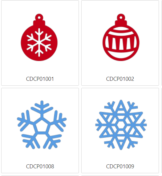 Christmas Decoration Collection Design Card