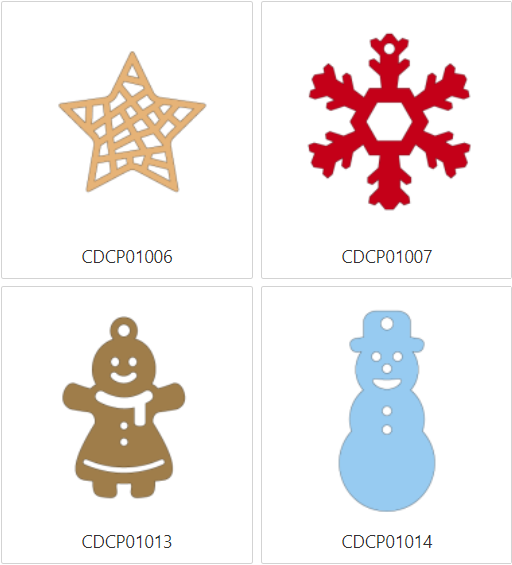 Christmas Decoration Collection Design Card
