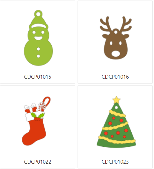 Christmas Decoration Collection Design Card