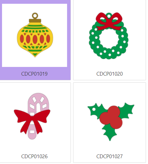 Christmas Decoration Collection Design Card