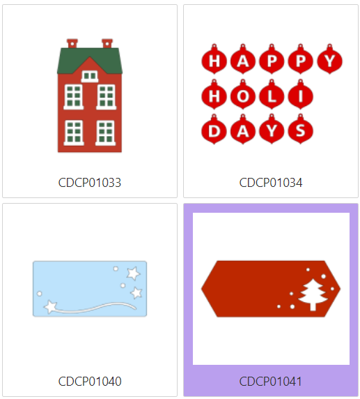 Christmas Decoration Collection Design Card