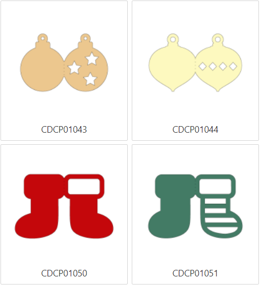 Christmas Decoration Collection Design Card