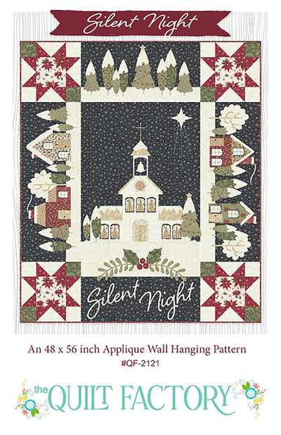 Silent Night Applique Wall Hanging Pattern -QF2121